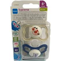 Kit com 2 Chupetas MAM Supreme 6 + Meses