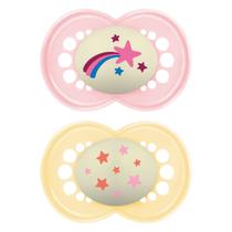 Kit com 2 Chupetas Night & Day Mam +6m Tam2 Rosa CH22322