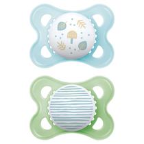 Kit com 2 Chupetas Original Mam 0-6m Tam.1 Azul CH23221