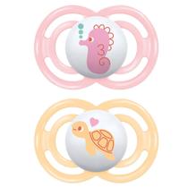 Kit Com 2 Chupetas Perfect Mam 6+ Meses Rosa + Estojo