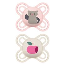 Kit com 2 Chupetas Perfect Start Mam 0-2m Tam1 Rosa CH70122