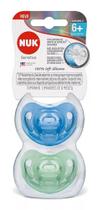Kit Com 2 Chupetas Sensitive 100% Soft Silicone 6 Meses - Nuk