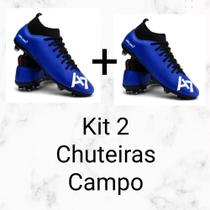 Kit Com 2 Chuteiras Campo Masculinas A7