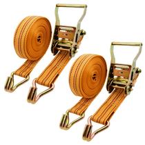 Kit Com 2 Cintas Catraca Carga 3 Toneladas 50mm 10 Metros Amarração