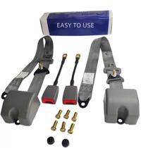 Kit com 2 cintos retráteis ajustáveis universais para carrinho de golfe Kit com 2 cintos retráteis ajustáveis universais para carrinho de golfe