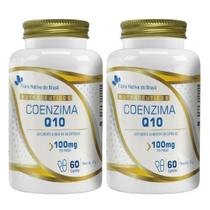 Kit Com 2 - Coenzima Q10 100% Pura (Co-Q10 Ubiquinona) 60cáps 100mg Flora Nativa Kit Com 2 - Coenzima Q10 100% Pura (Co-Q10 Ubiquinona) 60cáps 100mg Flora Nativa