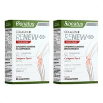 Kit com 2 Colageno Tipo II Colagem Renew Supl Alime Bionatus