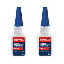 Kit com 2 Colas instantânea Loctite Super Bonder Mega 20g