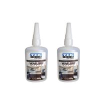 Kit Com 2 Colas Moveleiro Tekbond 100g Adesivo Instantâneo Branco Kit Com 2 Colas Moveleiro Tekbond 100g Adesivo Instantâneo Branco