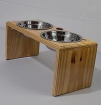 Kit Com 2 Comedouros Elevado Duplo Para Cães Com 20 cm de Altura Oferta!