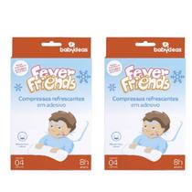 Kit Com 2 Compressa Refrescante Alívio Febre Fever Friends - Babydeas