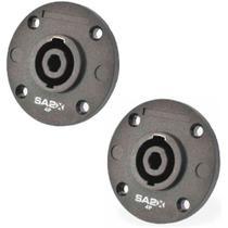 Kit Com 2 Conectores Speaker Para Caixa Painel 4p Polos Sa2x Kit Com 2 Conectores Speaker Para Caixa Painel 4p Polos Sa2x