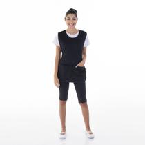 Kit com 2 Conjunto de Bermuda em Suplex, Camiseta e Bata para Copeira, Arrumadeira, Faxineira, Babá Cor:PretoTamanho:P Kit com 2 Conjunto de Bermuda em Suplex, Camiseta e Bata para Copeira, Arrumadeira, Faxineira, Babá Cor:PretoTamanho:P