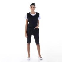 Kit com 2 Conjunto de Bermuda em Suplex, Camiseta e Bata para Copeira, Arrumadeira, Faxineira, Babá Cor:PretoTamanho:XG Kit com 2 Conjunto de Bermuda em Suplex, Camiseta e Bata para Copeira, Arrumadeira, Faxineira, Babá Cor:PretoTamanho:XG