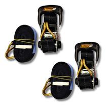 Kit Com 2 Conjuntos Cinta e Catraca 1500kg 35mm 40MM 4M J Preto Mave