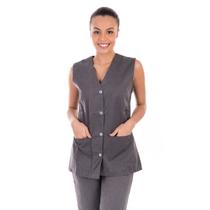 Kit com 2 Conjuntos de Colete com Calça em Tecido Algodão para Copeira, Arrumadeira, Doméstica Kit com 2 Conjuntos de Colete com Calça em Tecido Algodão para Copeira, Arrumadeira, Doméstica