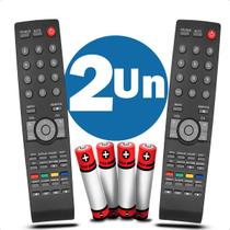 Kit com 2 Controle Remoto Compativel Com Tv Aoc Lcd Led LC32W053 LC42H053
