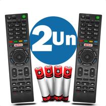 Kit com 2 Controle Remoto Compatível Com Tv Sony RMT-TX100D