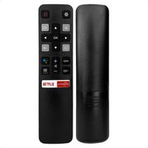 Kit Com 2 Controle Remoto Universal compatível com Smart Tv TCL Android 43S6500 Netflix