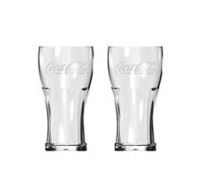 Kit Com 2 Copos De Vidro Da Coca Cola Transparentes 470 Ml Kit Com 2 Copos De Vidro Da Coca Cola Transparentes 470 Ml