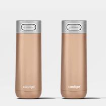 Kit com 2 Copos Térmicos Luxe AUTOSEAL Chardonnay Contigo 473ml