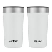 Kit com 2 Copos Térmicos Street Branco Contigo 473ml