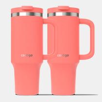 Kit com 2 Copos Térmicos Streeterville Coral Contigo 1,18L