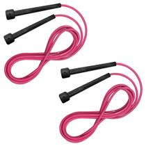 Kit com 2 Corda de Pular Muvin Basics em PVC Tamanho Ajustável - Saltos Velocidade Exercícios Treino Funcional Academia