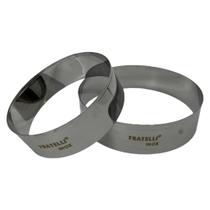 Kit Com 2 Cortadores Para Hamburguer Aro Inox