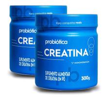 Kit com 2 Creatina Monohidratada Pura 300g Probiótica Kit com 2 Creatina Monohidratada Pura 300g Probiótica