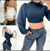 Kit com 2 Cropet Manga Longa Kit com 2 Cropet Manga Longa