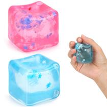 Kit com 2 Cubos Sensoriais Fidget Gretex, Macios, em Formato de Cubo de Gelo, para Alívio do Estresse Kit com 2 Cubos Sensoriais Fidget Gretex, Macios, em Formato de Cubo de Gelo, para Alívio do Estresse