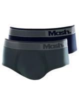 Kit com 2 Cueca Slip Mash 713.02 Colorido Kit com 2 Cueca Slip Mash 713.02 Colorido