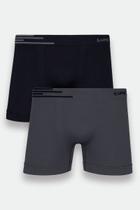 Kit com 2 Cuecas Adulto Boxer Microfibra Cós Uni Faixa Lupo