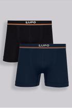 Kit com 2 Cuecas Adulto Boxer Microfibra Lupo Kit com 2 Cuecas Adulto Boxer Microfibra Lupo
