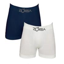 Kit Com 2 Cuecas Boxer Algodão Sem Costura Zorba 781