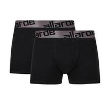 Kit com 2 Cuecas Boxer Allarde By Trifil QK5877/5877 Cotton - Pretas Kit com 2 Cuecas Boxer Allarde By Trifil QK5877/5877 Cotton - Pretas