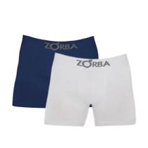 Kit Com 2 Cuecas Boxer Box Adulto Em Algodão Cotton Sem Costura Zorba