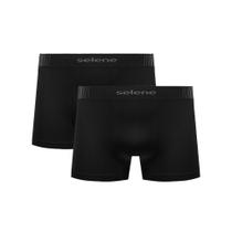 Kit Com 2 Cuecas Boxer Box Infantil Juvenil Em Microfibra Sem Costura Selene