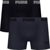 Kit com 2 Cuecas Boxer Box Puma Sem Costura em Microfibra com Ajuste Perfeito Masculina Confortável