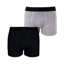 Kit com 2 Cuecas Boxer Box Try Basics Algodão Cotton Lisa Básica Casual Moda Masculina Kit com 2 Cuecas Boxer Box Try Basics Algodão Cotton Lisa Básica Casual Moda Masculina