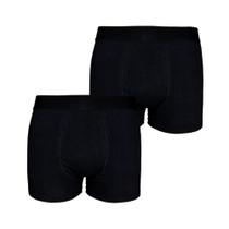 Kit com 2 Cuecas Boxer Box Try Basics Algodão Cotton Lisa Básica Casual Moda Masculina