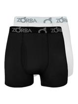 Kit com 2 Cuecas Boxer com Abertura Zorba 848 Colorido
