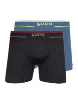 Kit com 2 Cuecas Boxer Lupo 17800-001 Plus Size Colorido