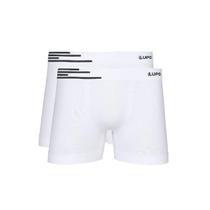 Kit Com 2 Cuecas Boxer Lupo 436-002 Brancas