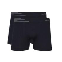 Kit Com 2 Cuecas Boxer Lupo 436-002 Pretas Kit Com 2 Cuecas Boxer Lupo 436-002 Pretas