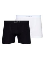 Kit com 2 Cuecas Boxer Lupo 661-001 Colorido