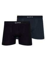Kit com 2 Cuecas Boxer Lupo 661-001 Colorido