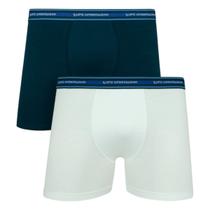 Kit com 2 cuecas boxer lupo kids algodão c/ elastano