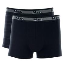 Kit com 2 Cuecas Boxer Mash 110.09 Preto/Preto